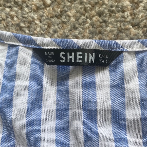 Striped Peplum Shirt - Picture 2 of 3